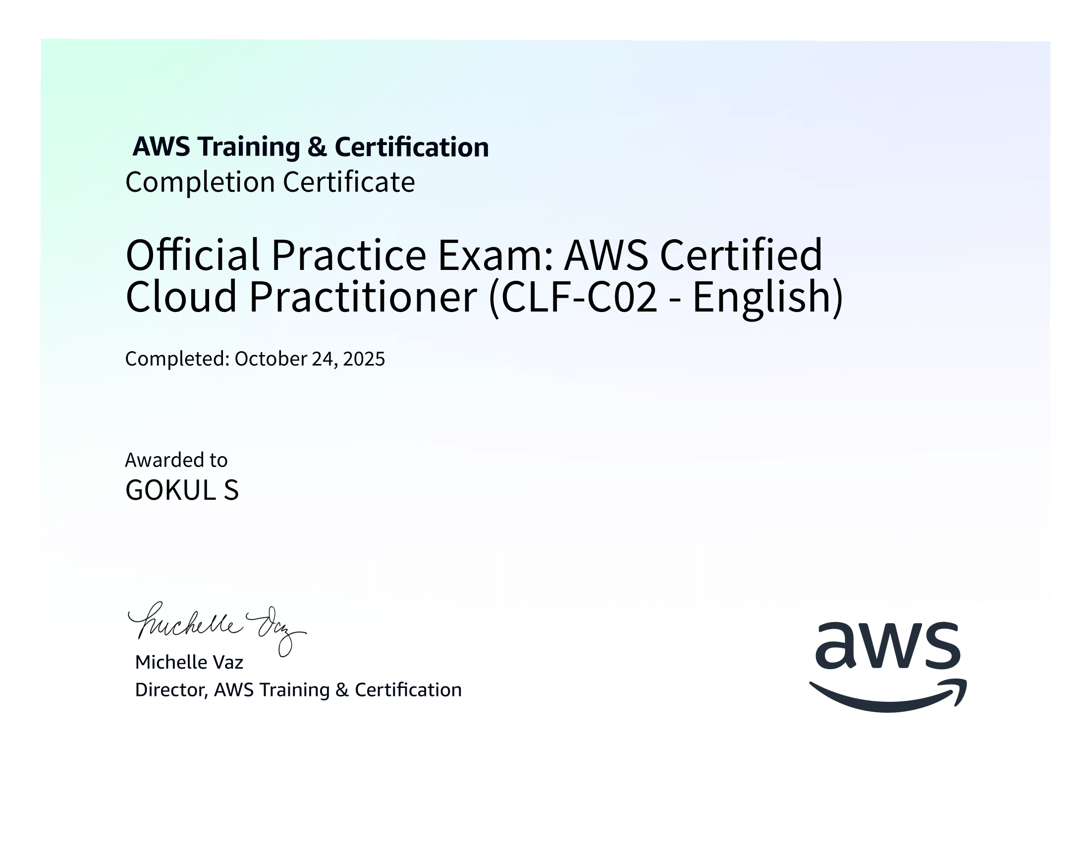 AWS Certificate